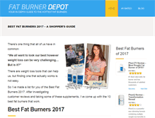 Tablet Screenshot of fatburnerdepot.com